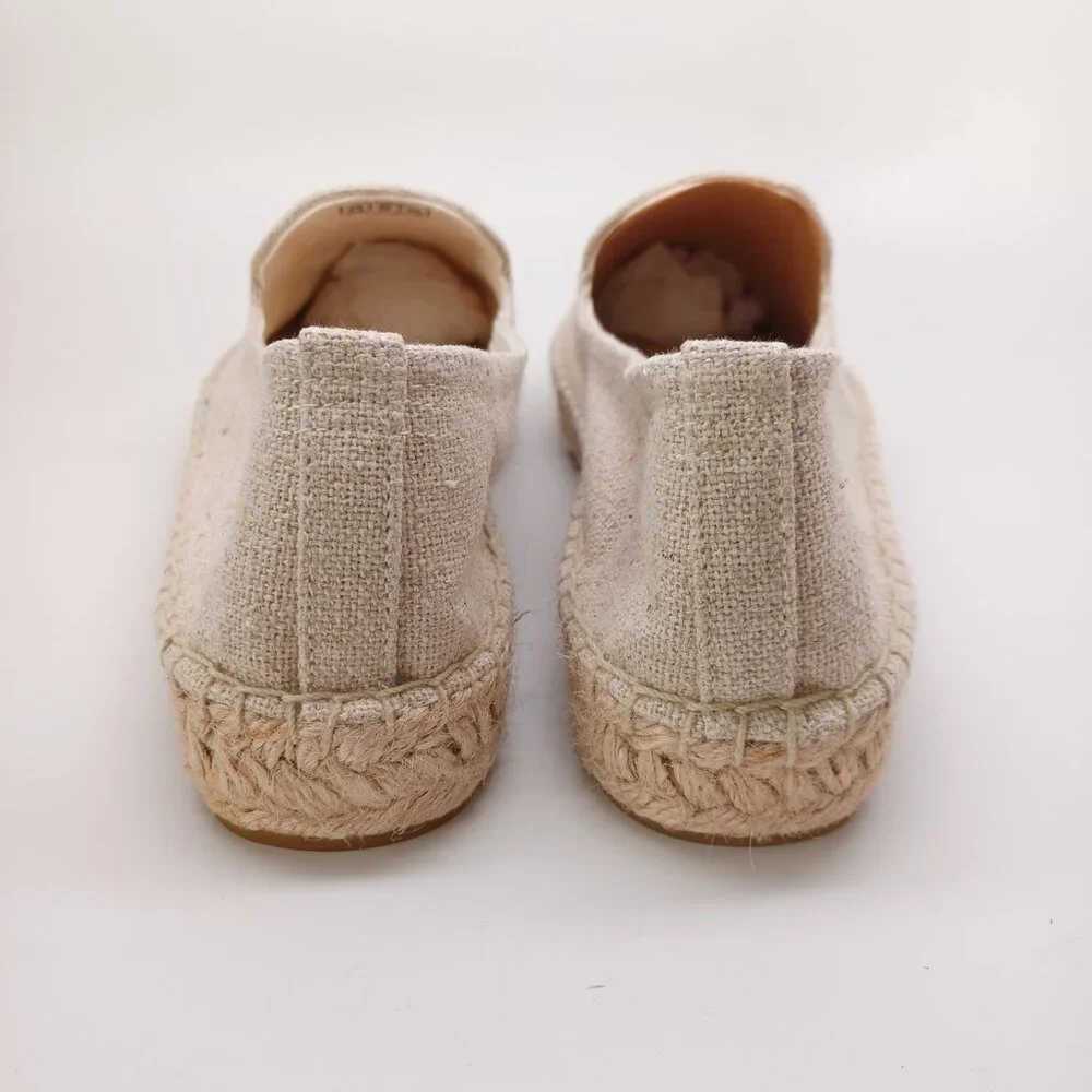 Soludos Espadrilles Cactus Embroidered Canvas Cap-Toe Slip on Flats Size 9.5 NEW